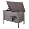 Maisonnette pour Chat d'Extérieur Abri en Bois pour Chat Errante avec Toit et Claquettes de Porte en PVC
