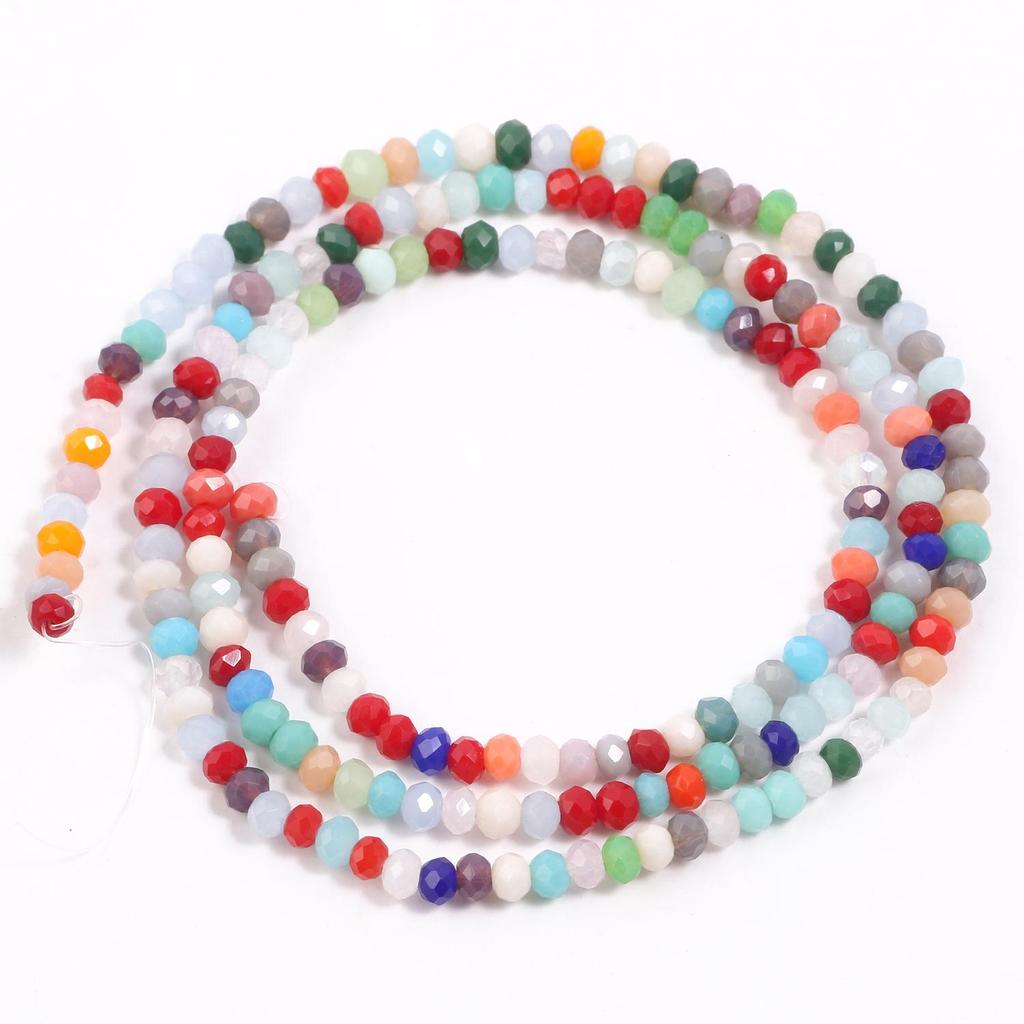 2x3mm Rondell Faceted Crystal Quartz Loose Waist Beads For Jewelry Making DIY Woman Charms Bracelet Necklace Earrings Accessorie