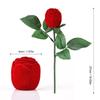 Red Rose Ring Box Rose Flower Engagement Box Jewelry Boxes Gift Case  For Girlfriend