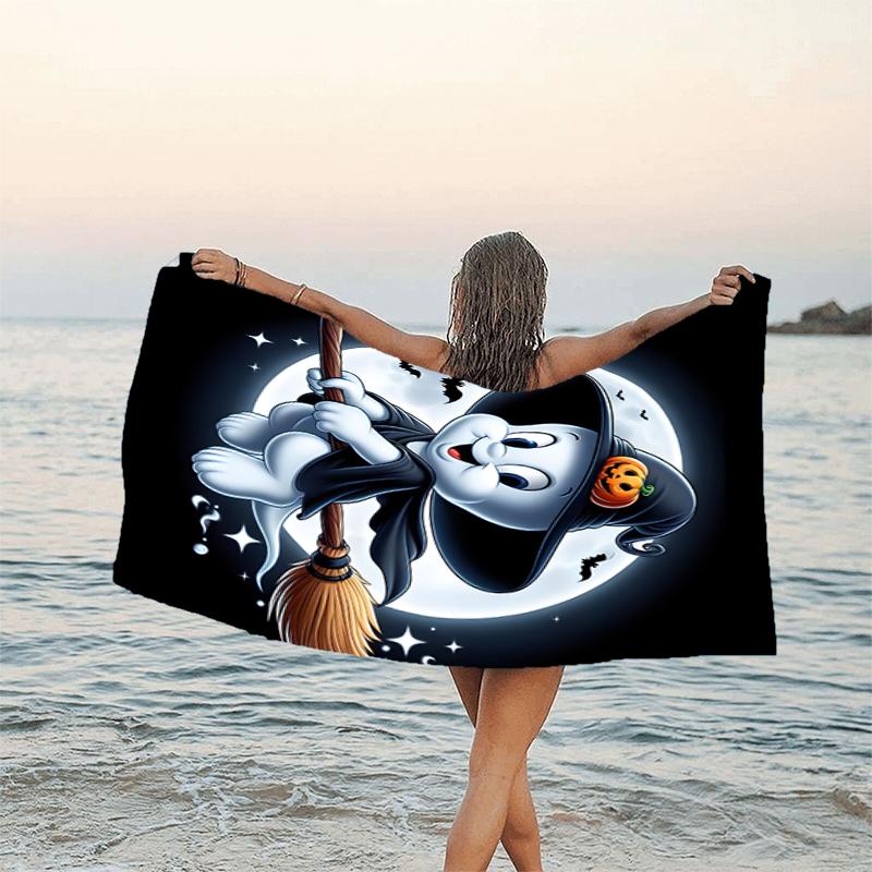 1pc Casper2 Beach Towel, Beach and Seaside Swimming Pool Equipment, Fashion Pattern, Rectangular, Travel Essentials