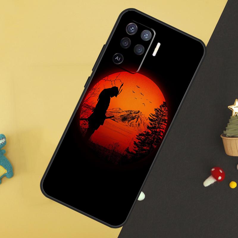 Japan The Samurai Ninja Case For Oppo A96 A76 A16 A17 A57 A60 A40 A80 A18 A38 A58 A78 A98 A15 A54 A74 A94 A6 A5 Pro