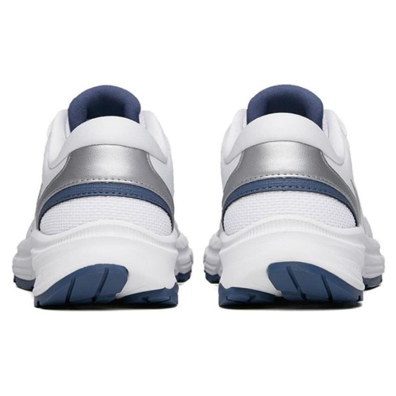 Anta AT952 Anti Slip Wear Resistant Breathable Lightweight Low Top Casual Running Shoes Women's White Silver Blue Sneakers 922235597-2