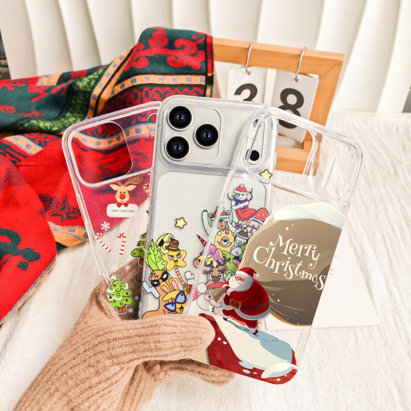Christmas Tree Phone Case Suitable for IPhone 17 Promax Phone Case 16 Apple 15 Pro Transparent 14 European and American 13p