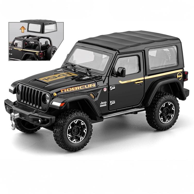 1/24 Jeep Wrangler Rubicon Off Road SUV Alloy Diecast Model Car Premium Home Trendy Toys Display Decorations Birthday Gifts Boy