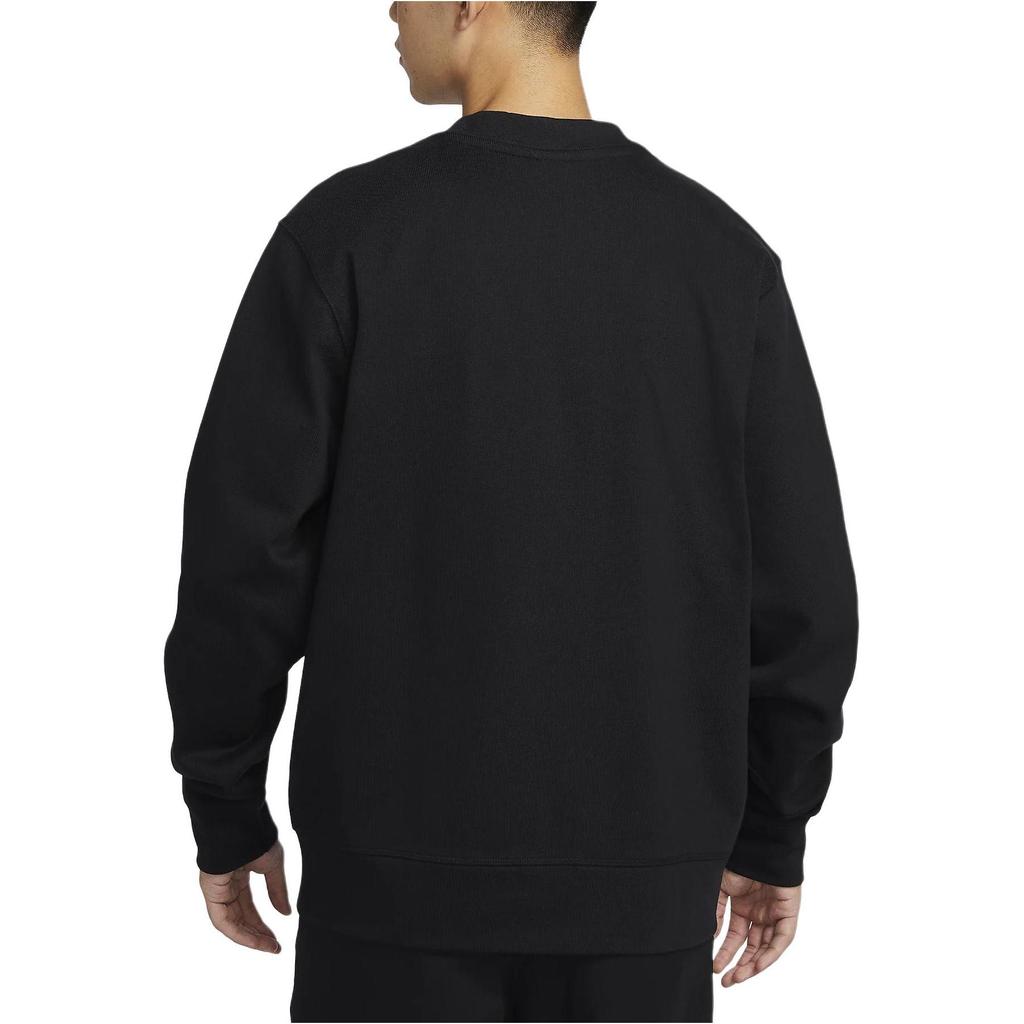 Nike V-Neck Logo Print Slim Fit Single-Breasted Long Sleeve Knit Cardigan Men Tops Black FN3899-010