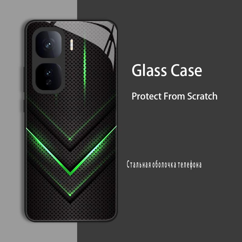 For Vivo IQOO Neo 10 Pro Neo10 Case Cover Tempered Glass Case Hard CoqueBumper For iQOO Z9 Turbo Z9S Pro Z9X Protect Case