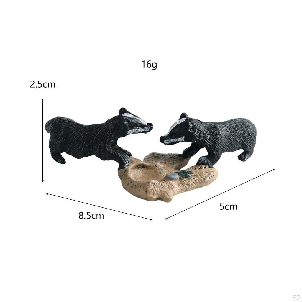 Animal Figurine Model Miniature Toys Home Decor Collection Cake Toppers Party Decoration