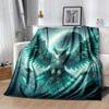 1pc Eagle Printing Lightweight Flannel Blanket, Comfortable and Warm Blanket, for Camping Sofa Bed and Couch Office, Suitable for Gift Blanke