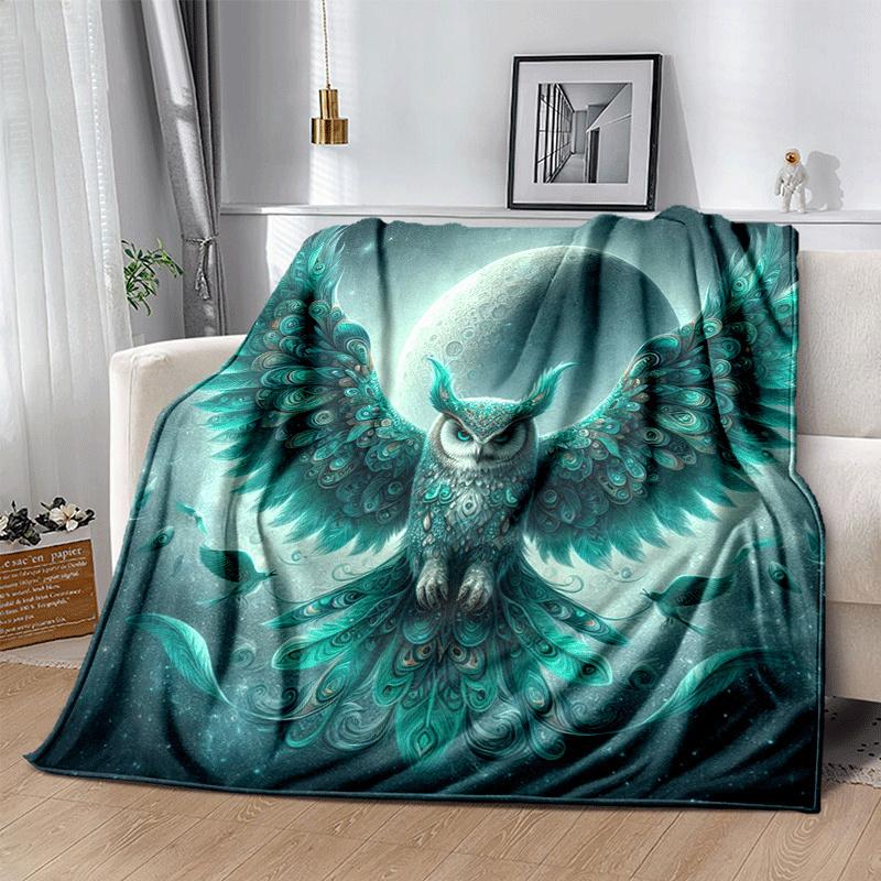 1pc Eagle Printing Lightweight Flannel Blanket, Comfortable and Warm Blanket, for Camping Sofa Bed and Couch Office, Suitable for Gift Blanke