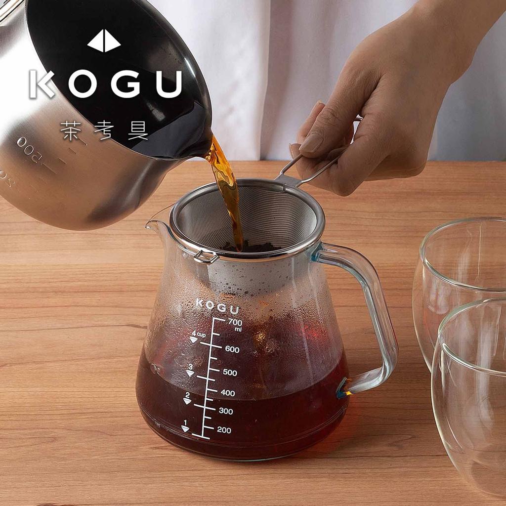 KOGU Tea Strainer, Large, Keeps Tea Leaves Out [Made in Japan], Stainless Steel, Tatami-Weave, Fine Mesh, Strainer for Tea, Tea Server, Mug,