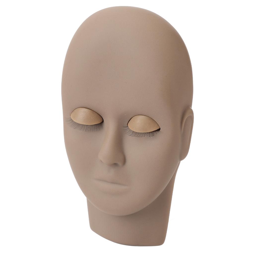 Lash Mannequin Head Reusable   Rubber Replaced Eyelids Mannequin Head for Lash Extension Practice