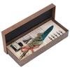 Feather Pen European Style British Retro Style Gold Stainless Steel Carved Feather Pen Business Dip Pen Gift Box Set