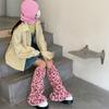 Leopard Leg Warmers Japanese JK Lolita Socks Fur Sets Ankle Winter Leg Warmers