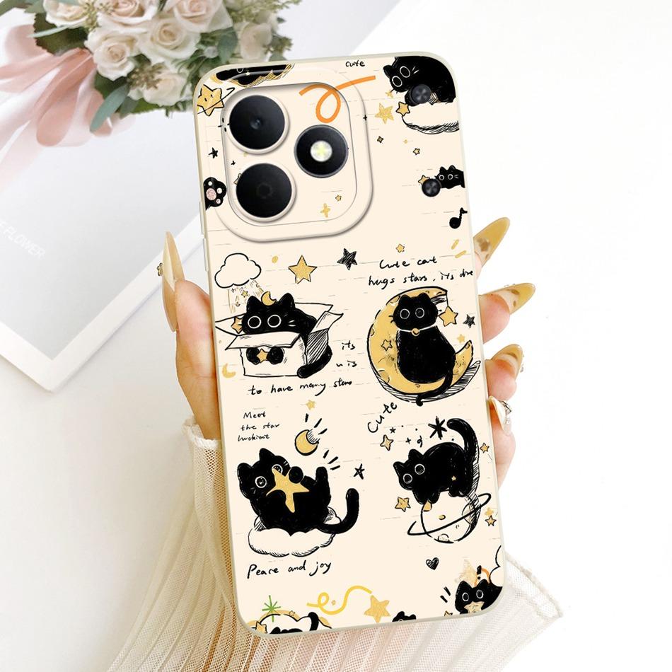 Für Realme Note 80 RMX5388 Niedliche Katze Blume Cartoon Handyhülle Für Realme Note80 4G Weiche Silikonhüllen Stoßfänger