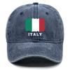 1 Pcs Flag Of ITALY Print Adjustable Baseball Caps Washed Cotton Caps For Woman Unisex Vintage-Inspired Snapback Baseball Hat