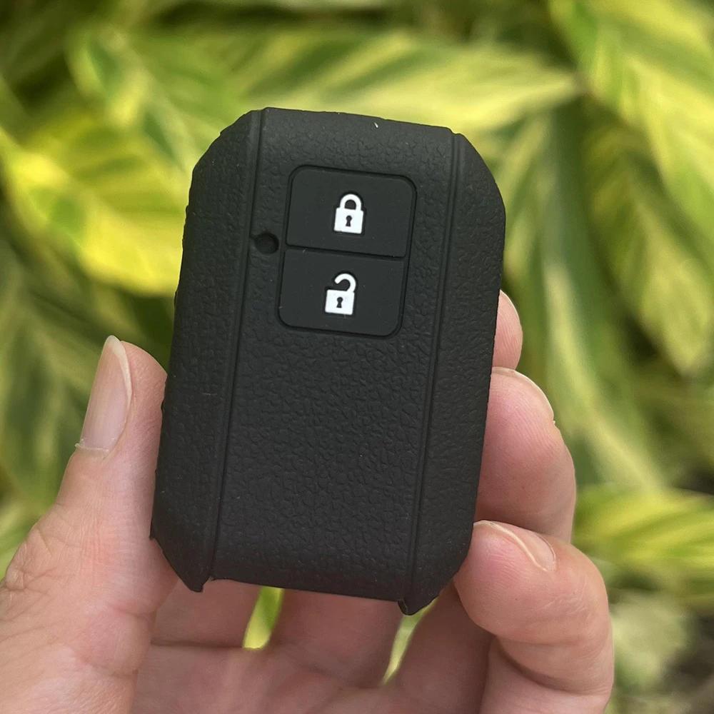 

ZAD Silicone Rubber Car Key Cover Case Set For Suzuki New Swift 2017 Wagon R Japanese Monopoly Type 3c 2Button Remote Bey Holder черный белый