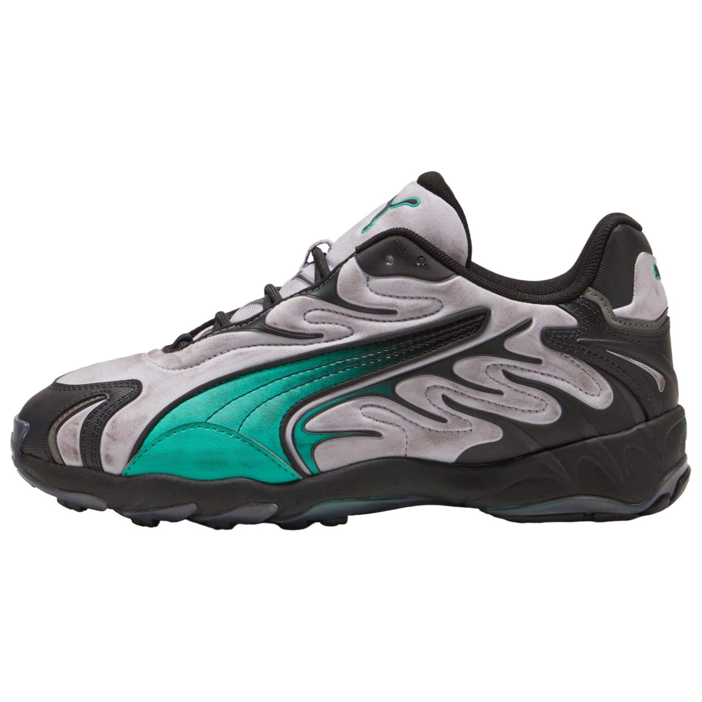 

New PUMA Inhale Running Shoes Unisex Gray Black Green 404532-01 39
