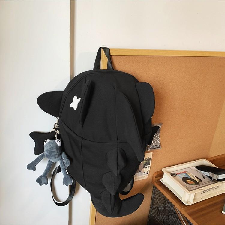 Dinosaur Shark Creative Monster Backpack Cartoon Backpack for Men and Women New Funny Personality Student Tide Bag.