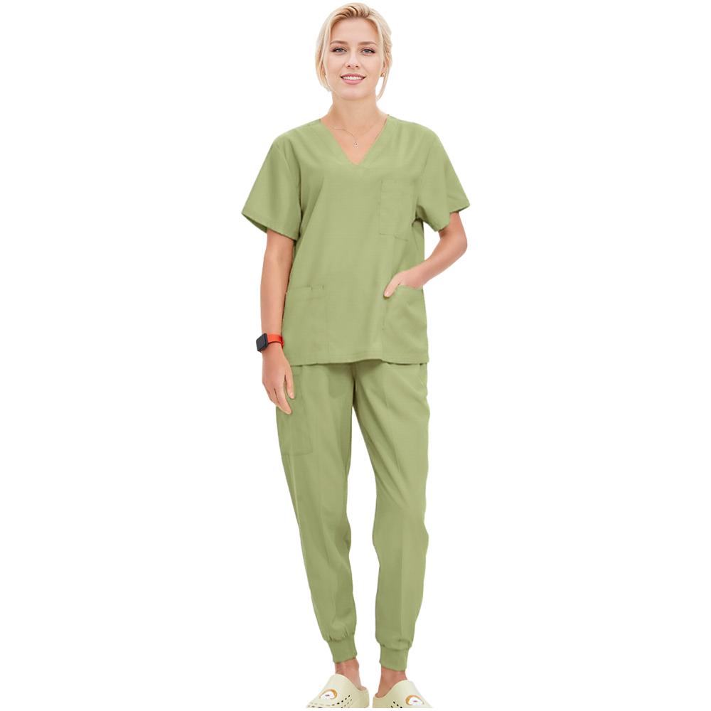 Summer Medical Scrubs Hospital Uniforms Doctor Nurse Workwear 4-way Stretch Pet Clinic Nursing Suits Dentist Working Clothes S21