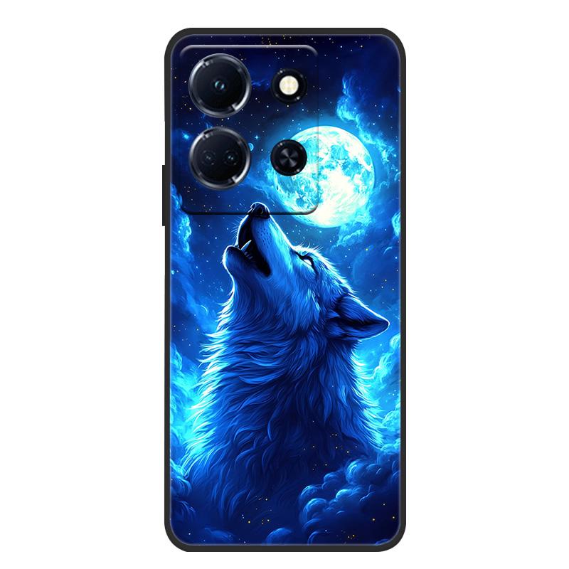 Schutzhülle aus weichem, mattem Silikon in Marmoroptik für Infinix Note 30 4G, passend für Infinix Note 30 Pro, 30i und 30 VIP – Rundumschutz