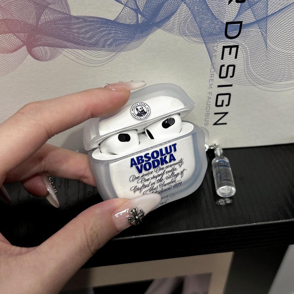 Handmade INS Style Protective Case for AirPods Pro 2 (Bottle Cap Design, Bluetooth Compatible)