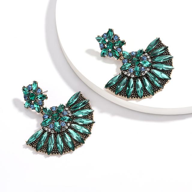 

Серьги-подвески Pauli Manfi в форме веера с этническим дизайном и подвесками из горного хрусталя, женские ювелирные изделия, модная серия сережек в стиле бохо