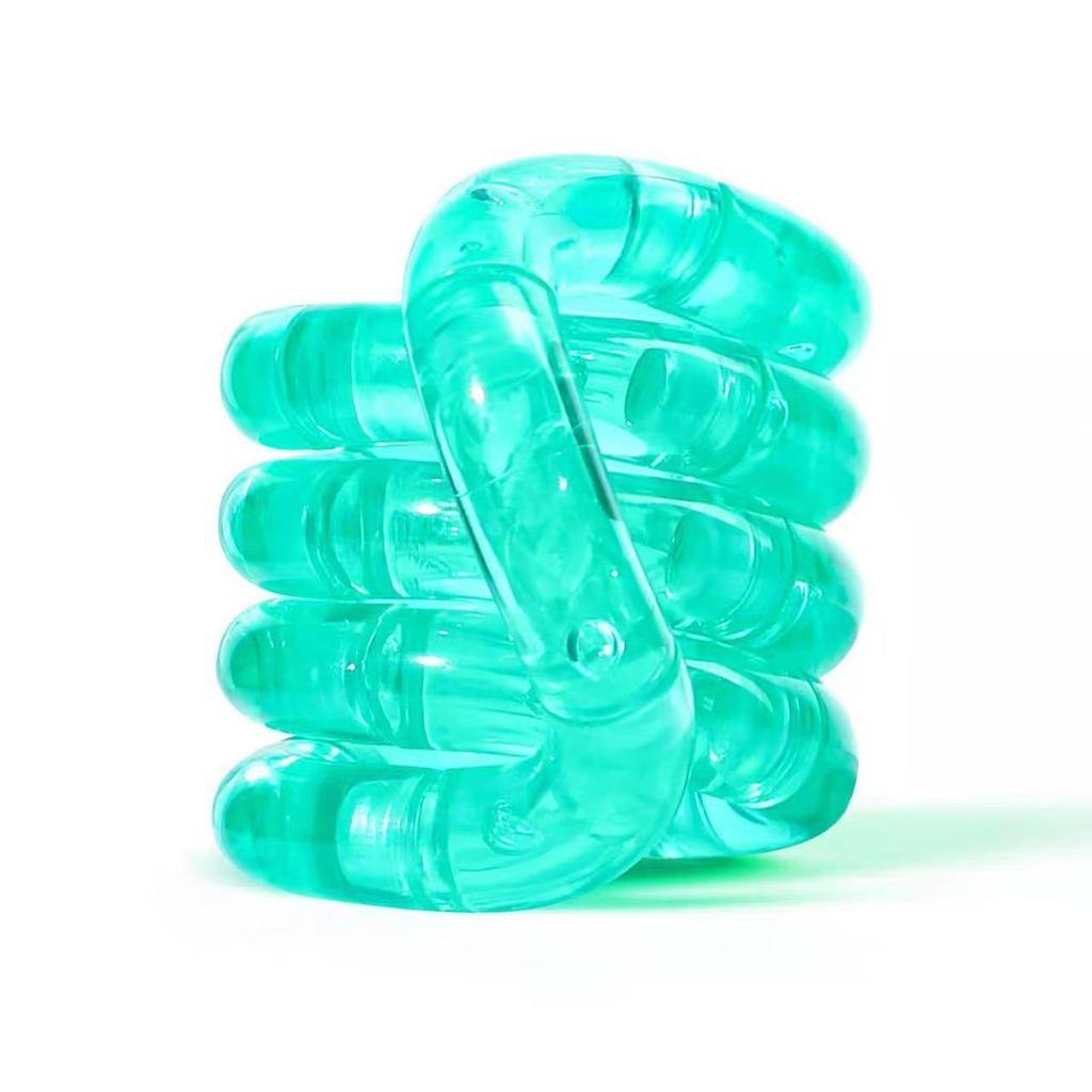 Tangle Fidget Toy Electroplated Temperature Sensitive Color Changing Luminous Stress Relief Focus Aid For Adults Office Gifts