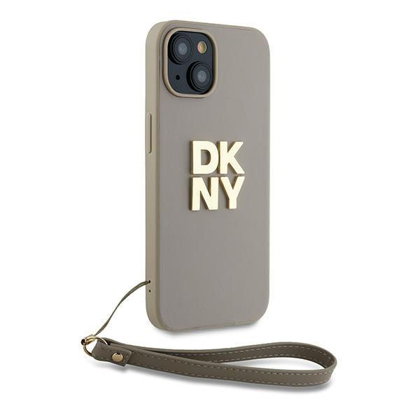 Dkny Dkhcp15Spbswse Iphone 15 / 14 / 136.1 Beige Hardcase Wrist Strap Stock Logo