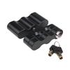 Black Mount Lock with Keys Locking Pack Mount For Roto-paX Fuel Packs Containers