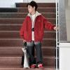Boys' Korean Style Patchwork Hoodie Jacket - Autumn 2025