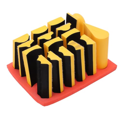 Sanding Blocks, 16-Piece Self-Adhesive Durable Sanding Block Set for Car Repair