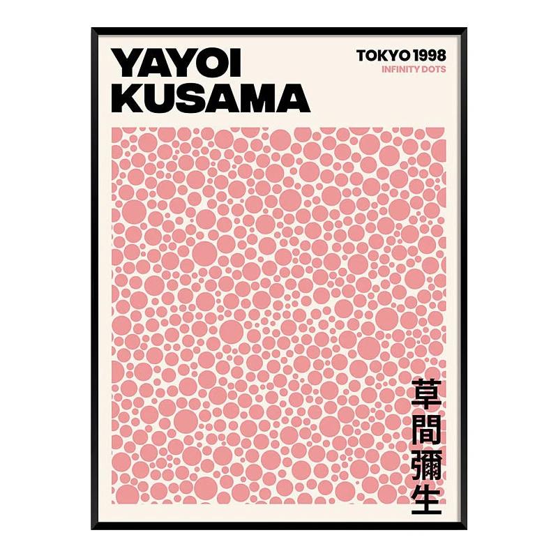 

Japanese Minimalist Aesthetic Wall Art Yayoi Kusama Abstract HD Oil on Canvas Posters and Prints Home Bedroom Decoration Gifts 21X30CMNo Framed