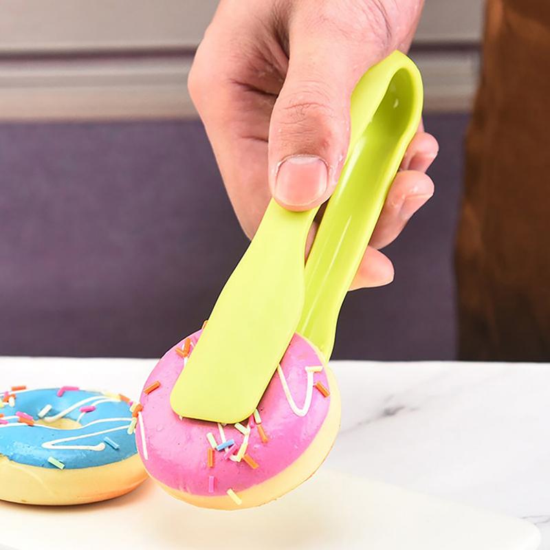 3Pcs/Set Non-Slip Food Tong Food Grade Plastic Bread Tongs Salad Serving Tongs Kitchen Cooking Clip Clamp Bbq Tools Accessories