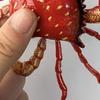 Plastic Crab Refrigerator Sticker Simulation Crab Shaped 3D Refrigerator Sticker Movable Limbs Fridge Ornament Home Decoration