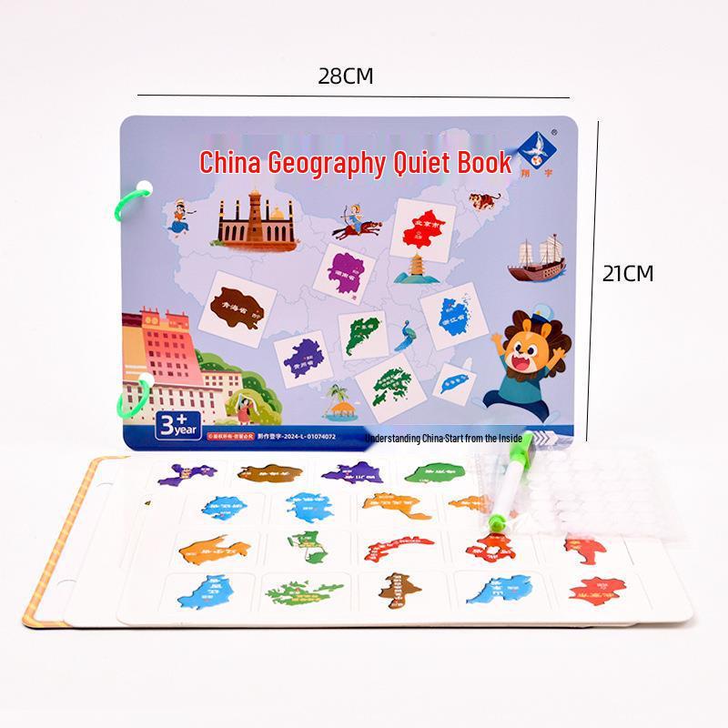 3D Wooden Map Puzzle: Enlightenment Edition for Children 10+ Years - Early Education Toy