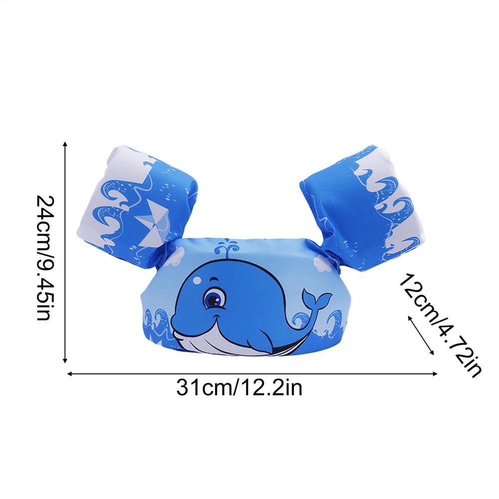 Toddler Swim Vest For Kids Swim Arm Floaties Adjustable Cartoon Swimming Water Wings With Crotch Strap Pool Float Vests For kid