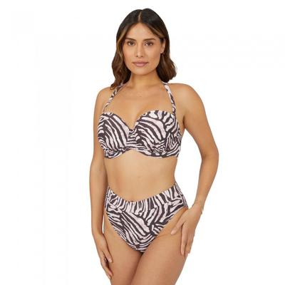 Gorgeous Womens/Ladies Zebra Print Strapless Bikini Top