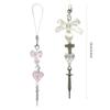 Syringe Bowknot Hanging Pendant Sweet Cool Phone Strap Bag Decoration Portable Y2K Hanging Lanyard Gift for Girls Women
