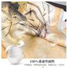 1116 New ink and wash lotus mulberry silk silk scarf women's silk scarf Hangzhou silk 71 square scarf for mothers and elders