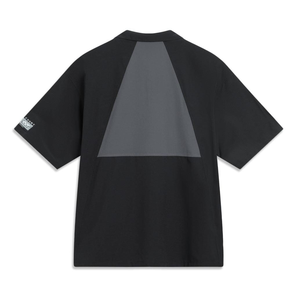 Li Ning Badfive Quick-Dry Cool Comfortable Moisture-Wicking Loose Fashionable Versatile Casual Letter Print Short Sleeve Shirt Men shirts ASHV243-1