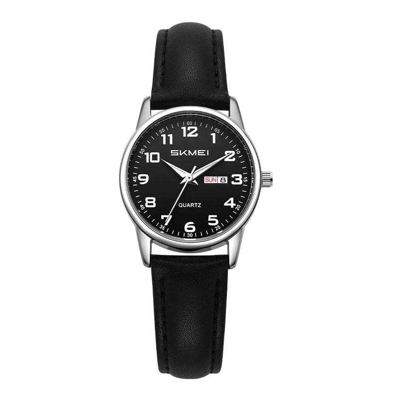 Skmei New Man Quartz Fashion Casual Watches Classic Leather Waterproof Wristwatches for Women 7901