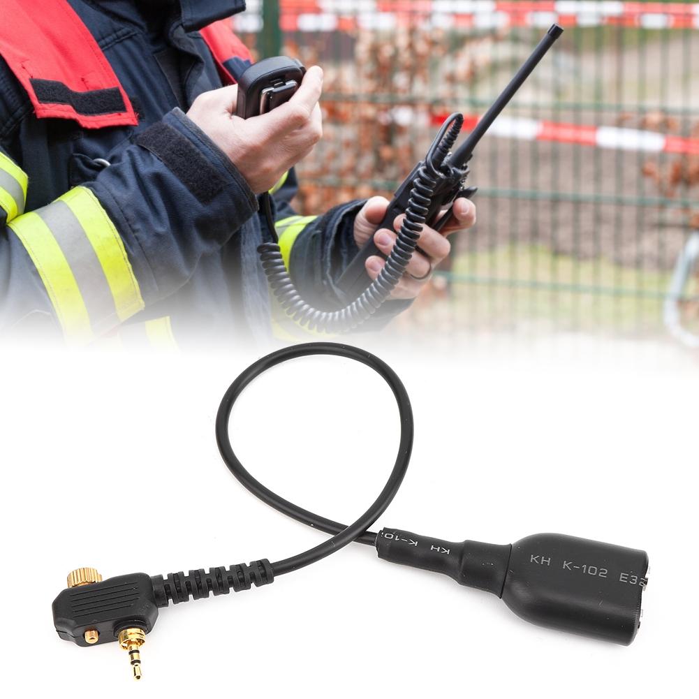 Two Way Radio Audio Cable Adapter Fit for Motorola MTH800 MTH850 MTP850 MTS850 To UV-5R K Head
