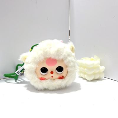 Cute Plush Panda Vinyl Toy Cartoon Bag Pendant Lovely Fluffy Chicken Keychain Cute Things Kawaii Ornament Girlfriend Birthday
