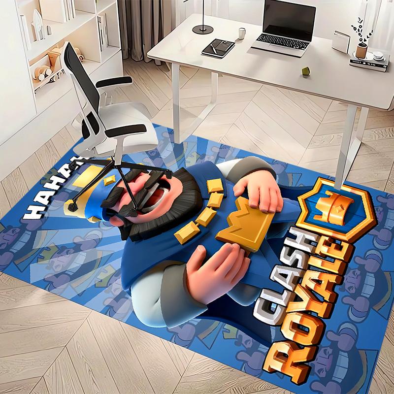 Clash Royale Printed Absorbent Washable Carpet, Non-Slip Bathroom Mats, Kitchen Rugs, Yoga Mat,Living Room Entrance, Camping Picnic Rugs