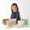Pure Color Children Straw Bag Handmade Rattan Bag New Handwoven Beach Bag  Women