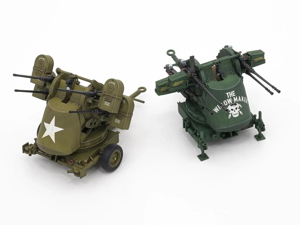 Dynamo Models American M55 Quadruple Machine Gun Trailer 2 in 1 Plastic Model DYN35DM001 1/35