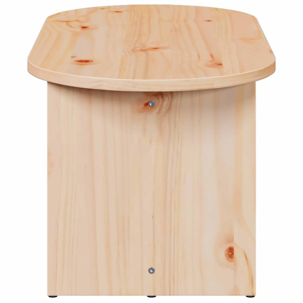 Natural Coffee Table 80 x 39.5 x 35 cm Solid Pine Wood