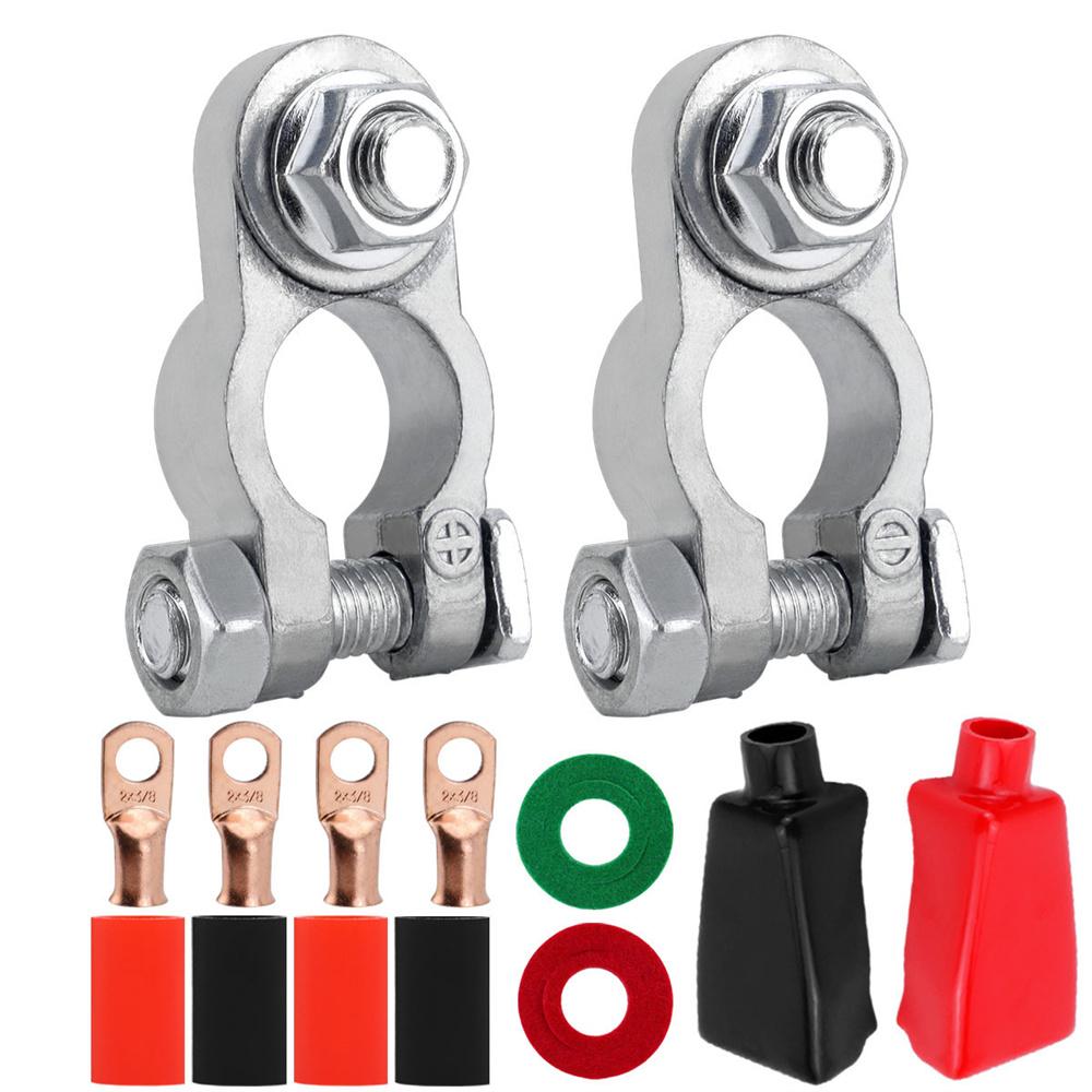 Battery Terminal Connectors Kit For Car Marine Boat Truck RV Camper