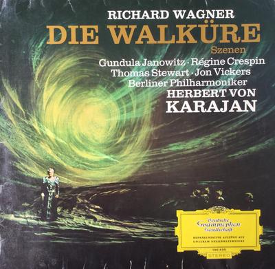 LP Record RICHARD WAGNER HERBERT VON KARAJAN  Die Walkre Szenen 136435 DEUTSCHE GRAMM 1967 Germany Classical Used
