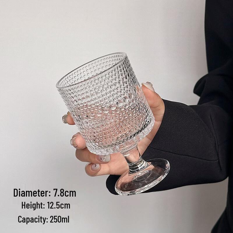 

OLOEY Retro Embossed Glass Tumbler Set